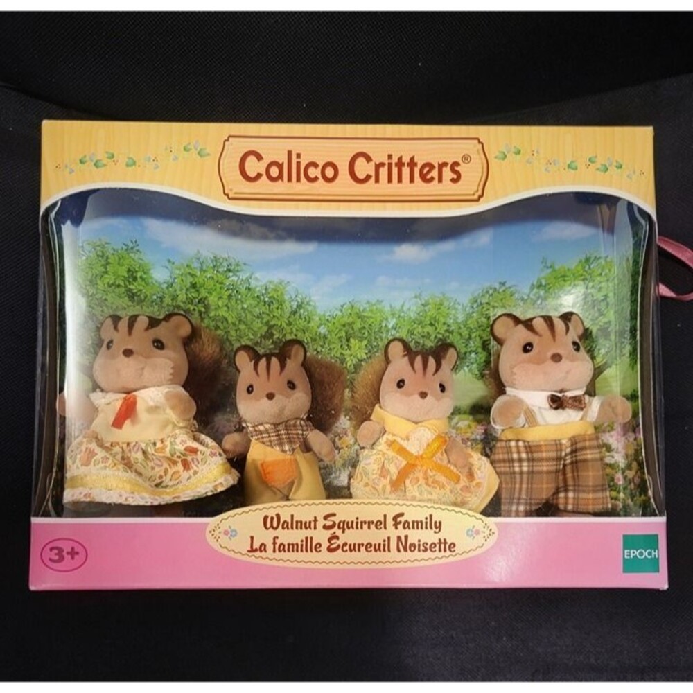 Calico Critters Sylvanian Families Walnut Squirrel Family NWT